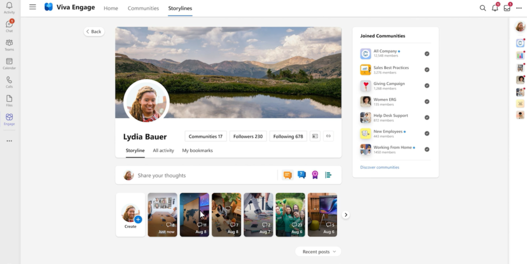 Microsoft Viva Engage Storylines