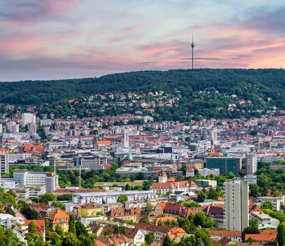 Panoramablick auf Stuttgart 