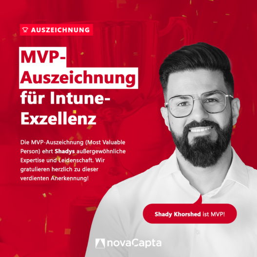 Microsoft MVP Award für Shady Khorshed, novaCapta