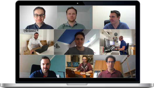 Screenshot Aufnahme Videocall der Unit "Cloud Security & Architecture"