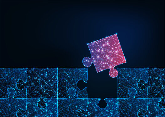 Puzzle zur Visualisierung von Enterprise Application Integration (EAI) 